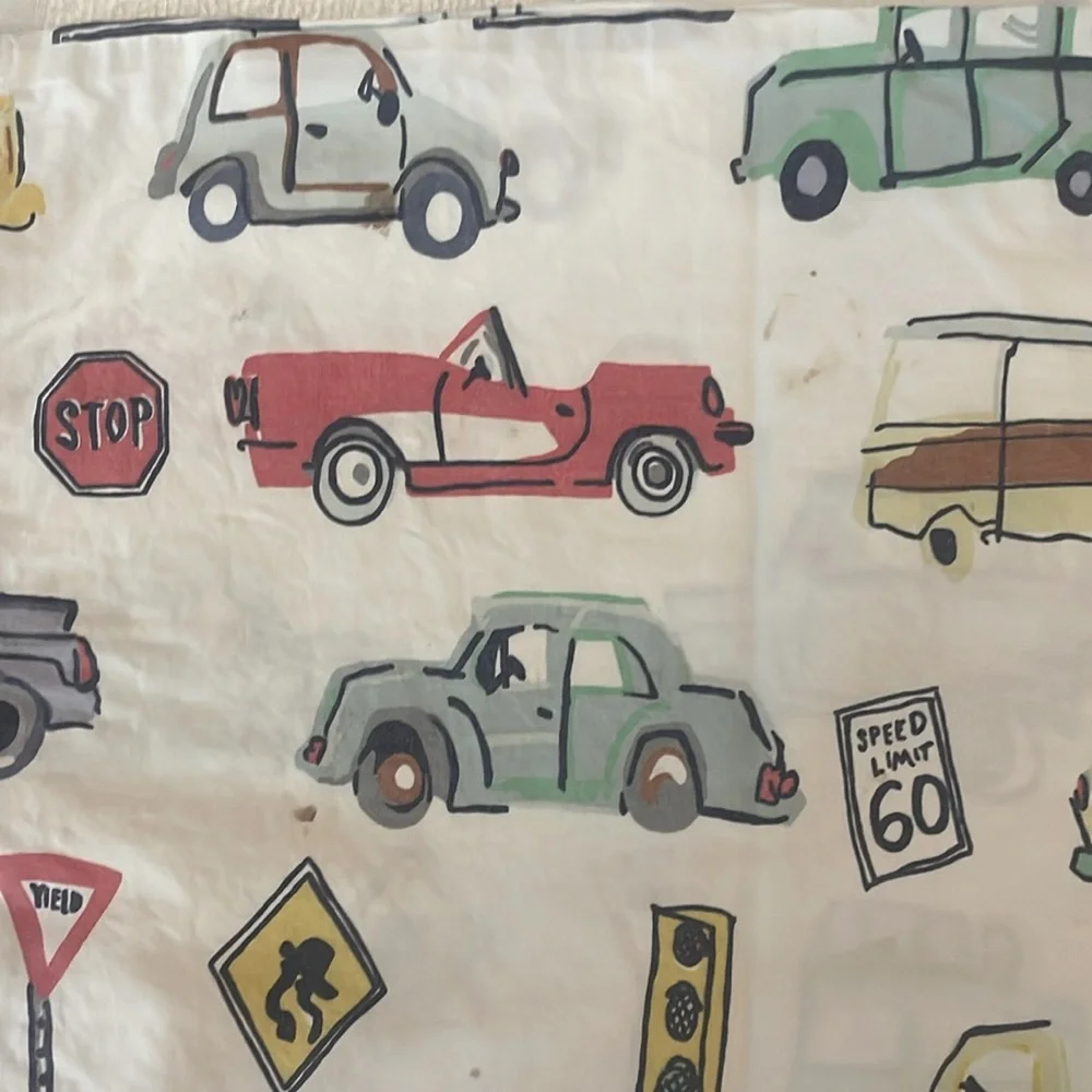 Crate&Kids Colorful Car Print organic Bedding Sheets